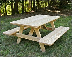 Quick Ship Attached Patio / Picnic Tables