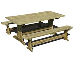 Patio / Picnic Tables with Optional Staining