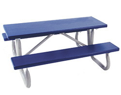 Aluminum Attached Benches