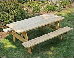 Attached Treated Pine Patio / Picnic Tables