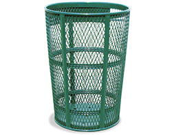 Wire Mesh Waste Receptacle