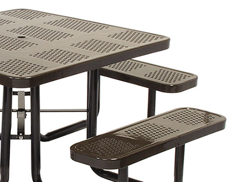 Wheelchair Accessible Square Perforated Table