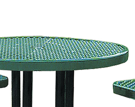 Wheelchair Accessible Round Table w/ Attached Chairs
