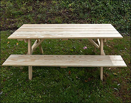 66" Treated Pine Classic Picnic Table