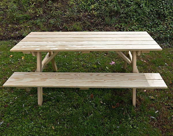 66" Treated Pine Classic Picnic Table